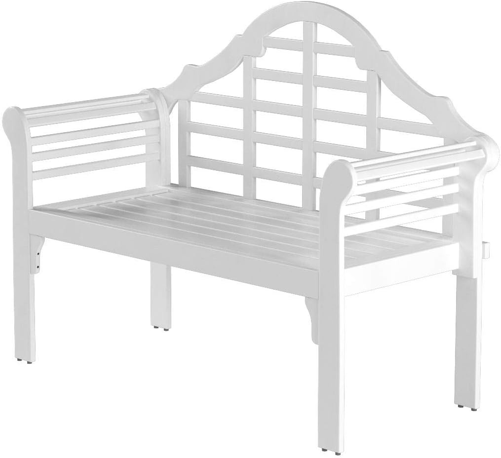 Black Eucalyptus Wood Garden Bench H56599
