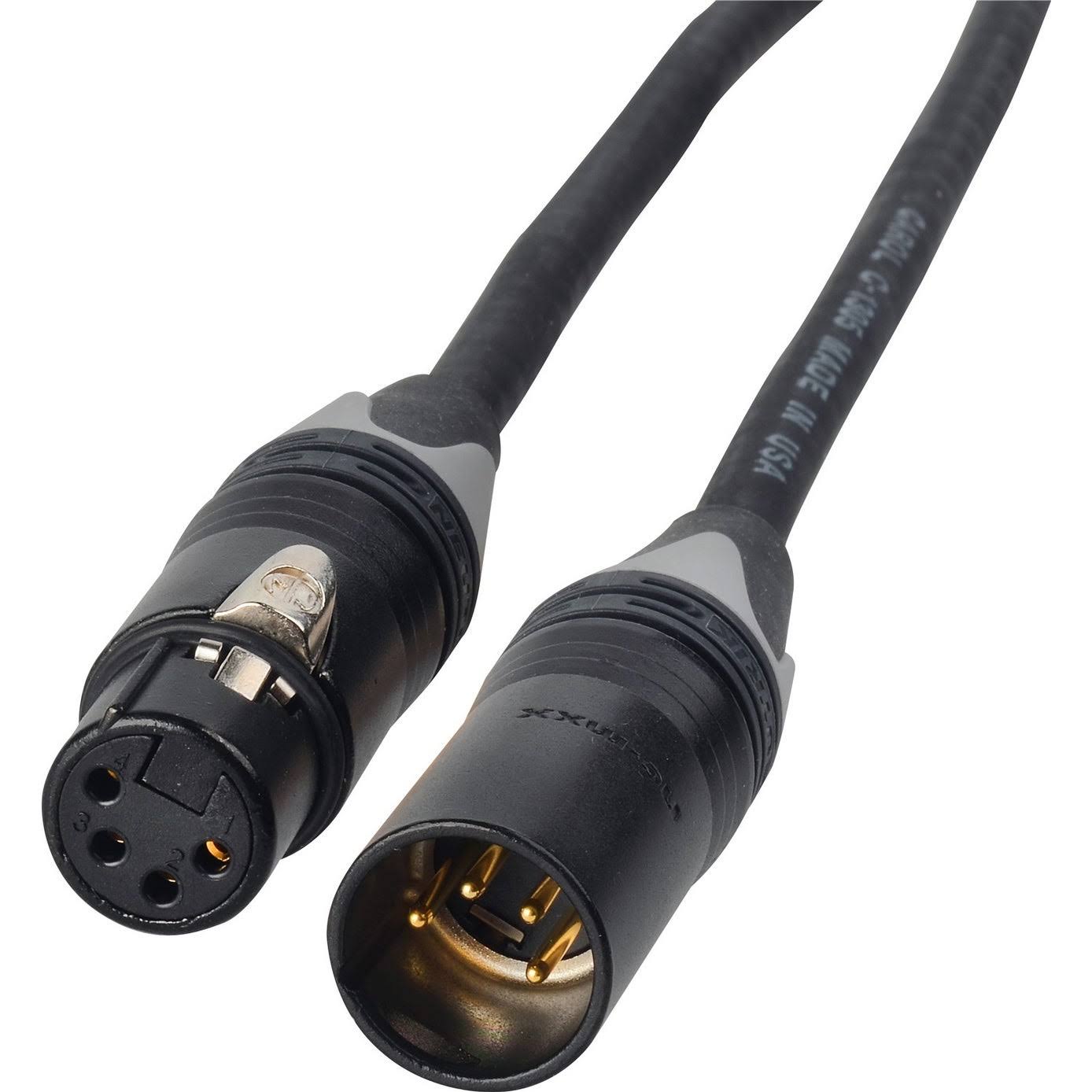 12V DC Power Cable 4-Pin XLR-M to 4-Pin XLR-F 7 Foot C360135