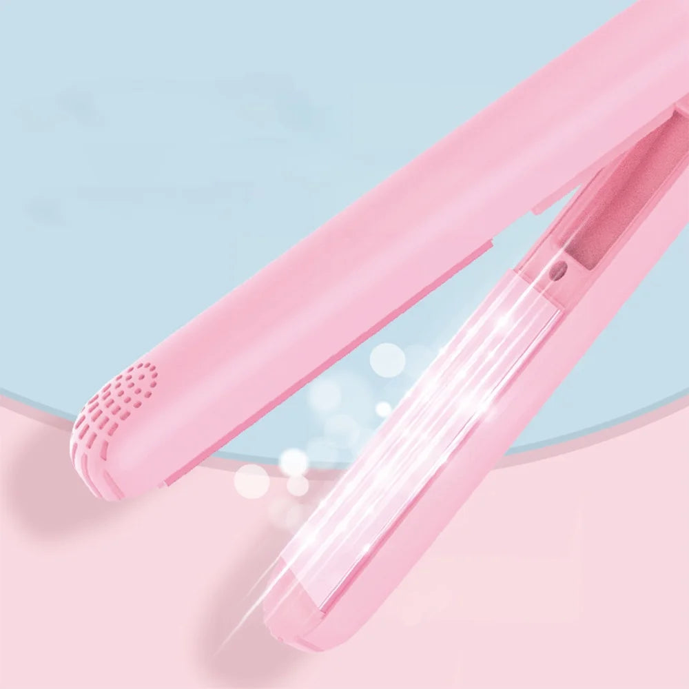 Blue Ceramic Tourmaline Mini Hair Straightener W378