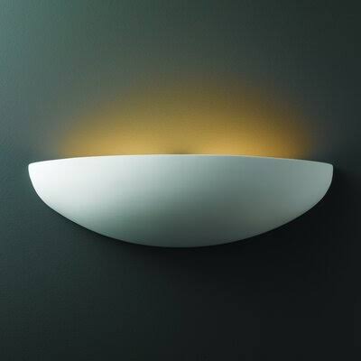 Gloss Black 1-Light Half Moon S7829