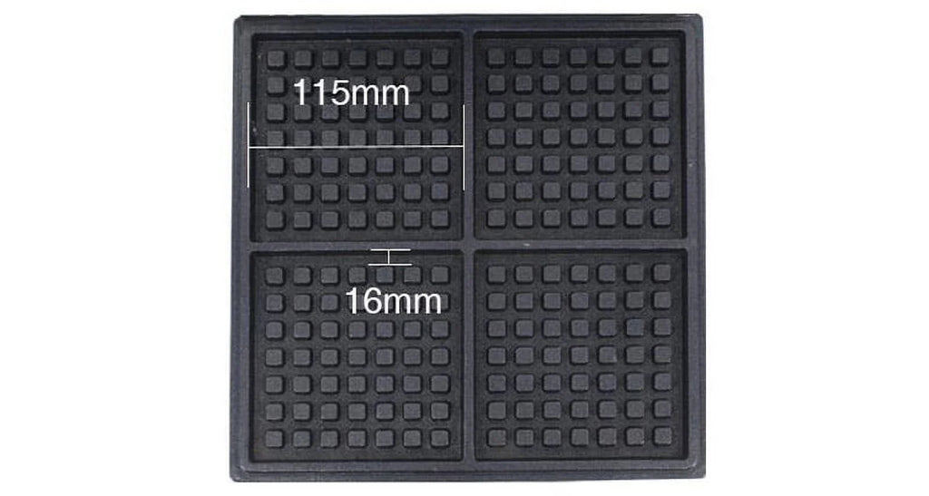 Square Waffle Baker Machine Nonstick Muffin Maker 4PCS R358