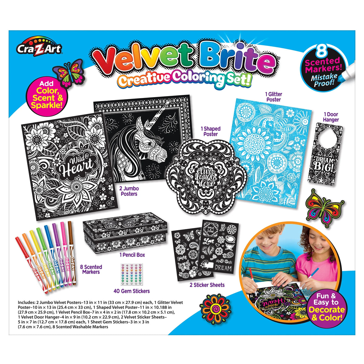 Velvet Brite Creative Coloring Set X31003