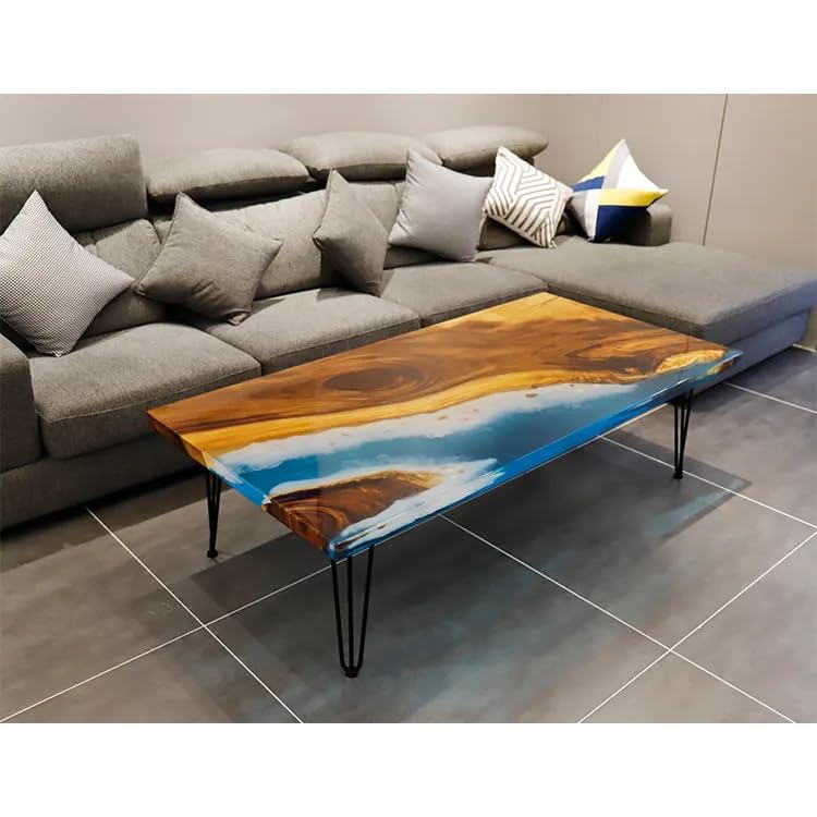 River Table Epoxy Dining Table Resin Coffee Table (without Stand, 60 x 36 Inches) M573907