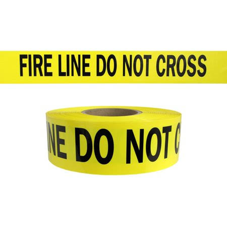 Yellow Barricade Caution Tape 3 inch x 1000 Feet Bulk Case 8 Rolls W730