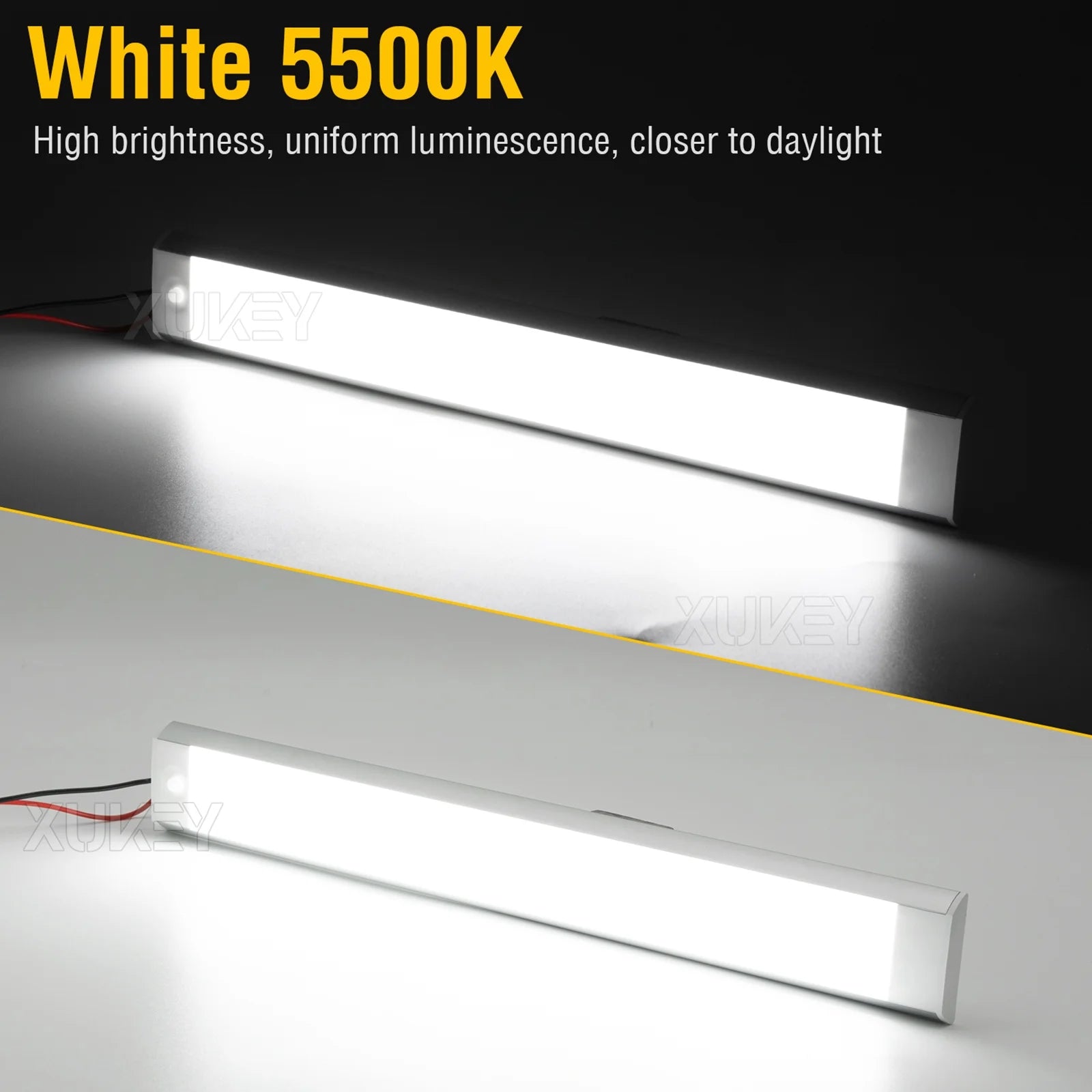 4pc RV Car Interior Led Ceiling Lights Strip Bar Boat Camper Trailer 10W Bright White A8703