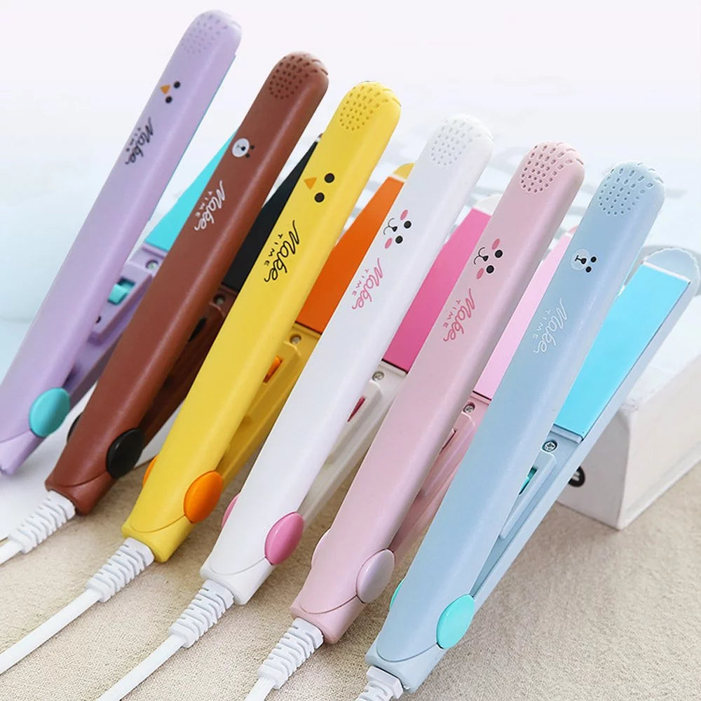 Blue Ceramic Tourmaline Mini Hair Straightener W378