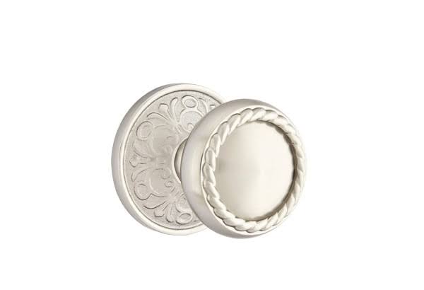 Passage Rope Knob with Satin Nickel Finish D381806