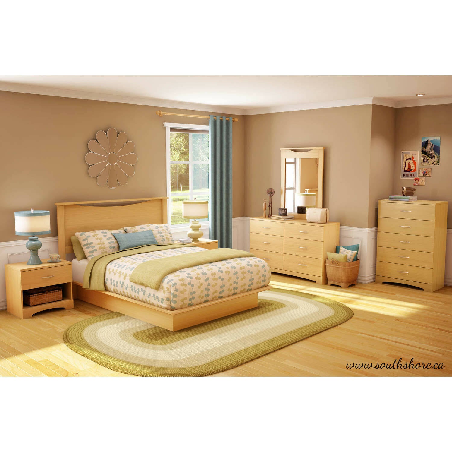 Full/Queen Headboard - Natural Maple W895036