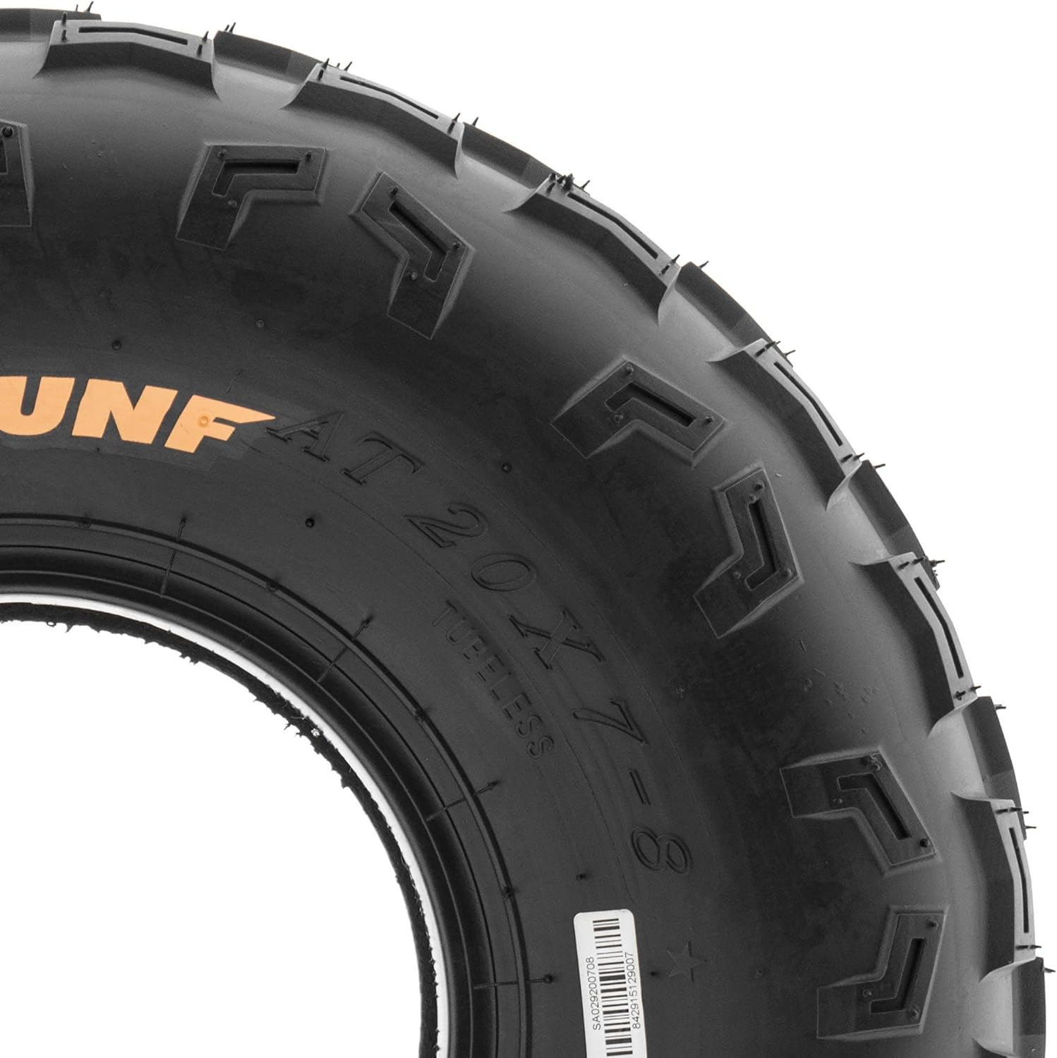 20x7-8 ATV UTV Go-Karts Tire, Knobby Tread, 6 PR, Tubeless Pack of 2 W8165