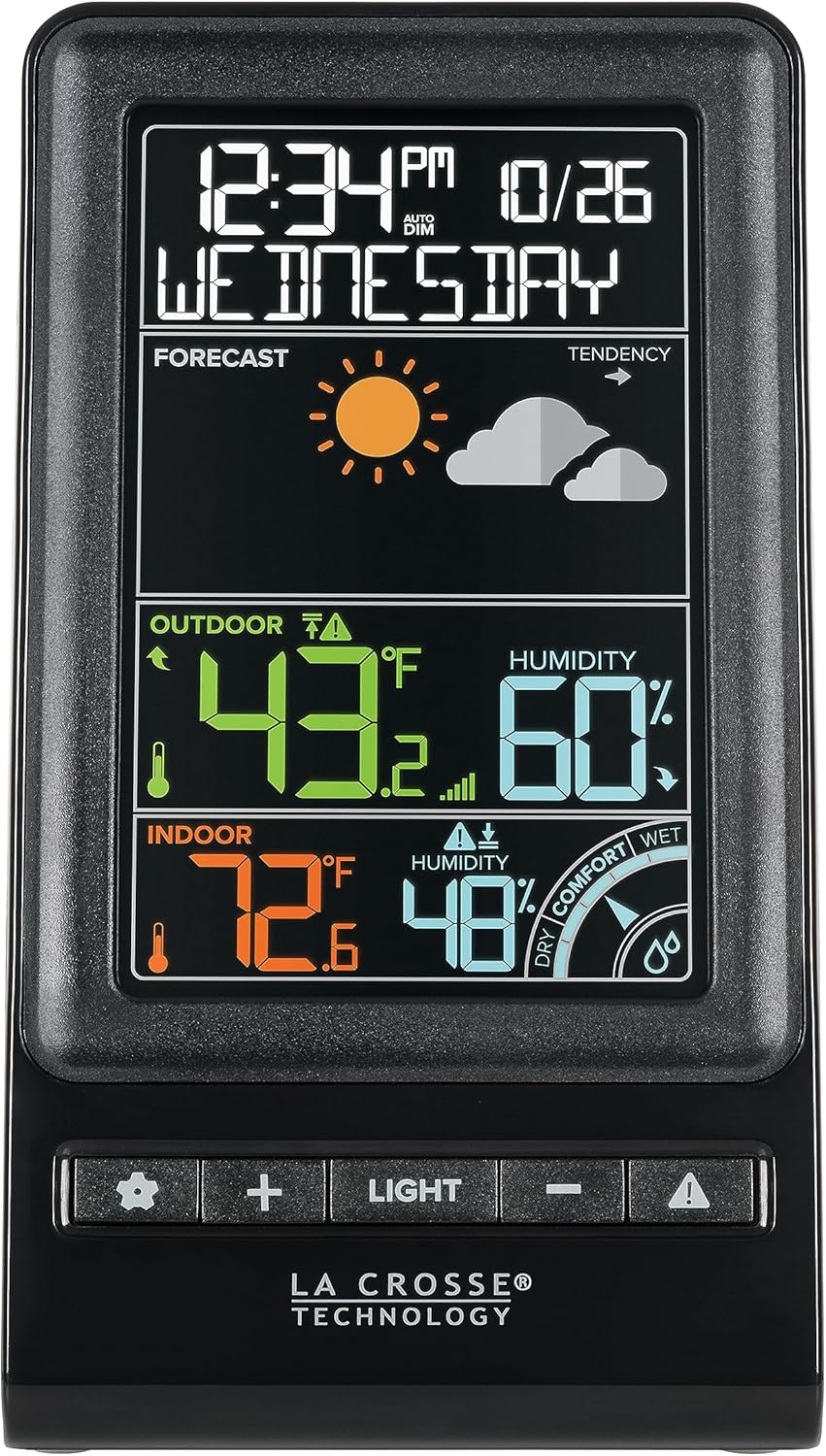 Black Digital Wireless Forecast Station Y7630
