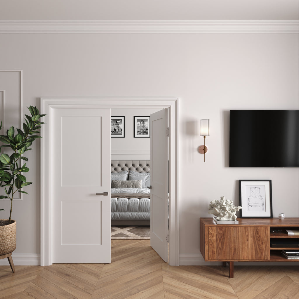 48 in. x 80 in. Solid Core Primed Double Prehung French Door E3376