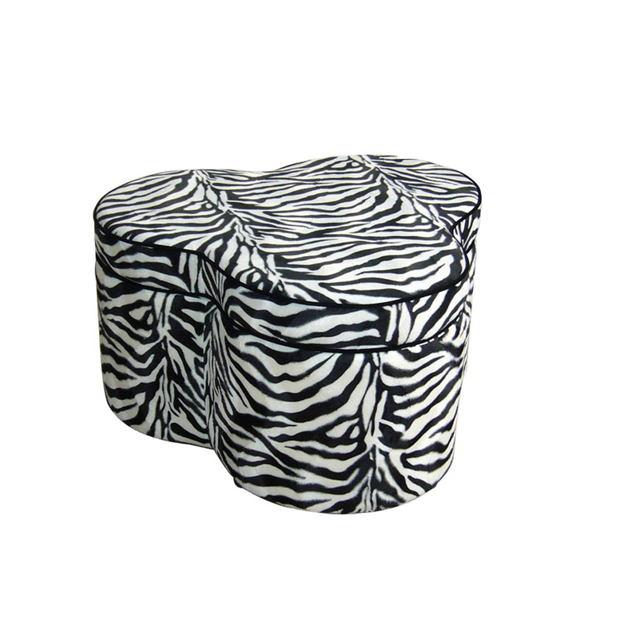 Zebra Storage Ottoman with 3 Seating T247