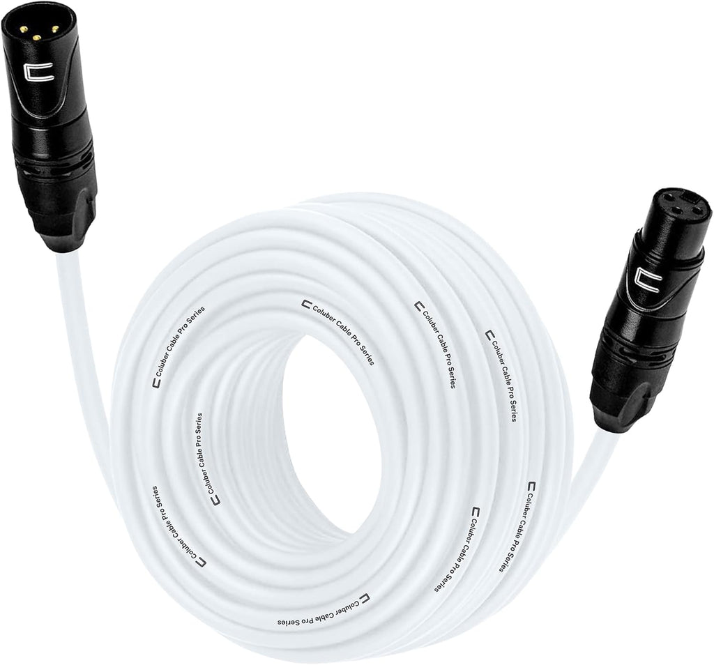 Balanced XLR Cable Male to Female, 10 Feet Black, 3-Pin Microphone Connector P295