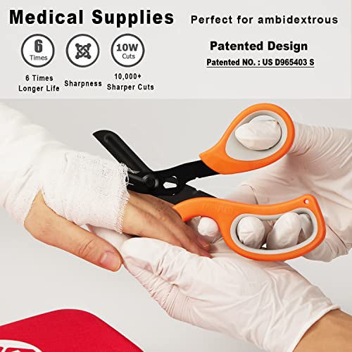 2 Pack Stainless Steel Medical Scissors with Non-Stick Blades D105242