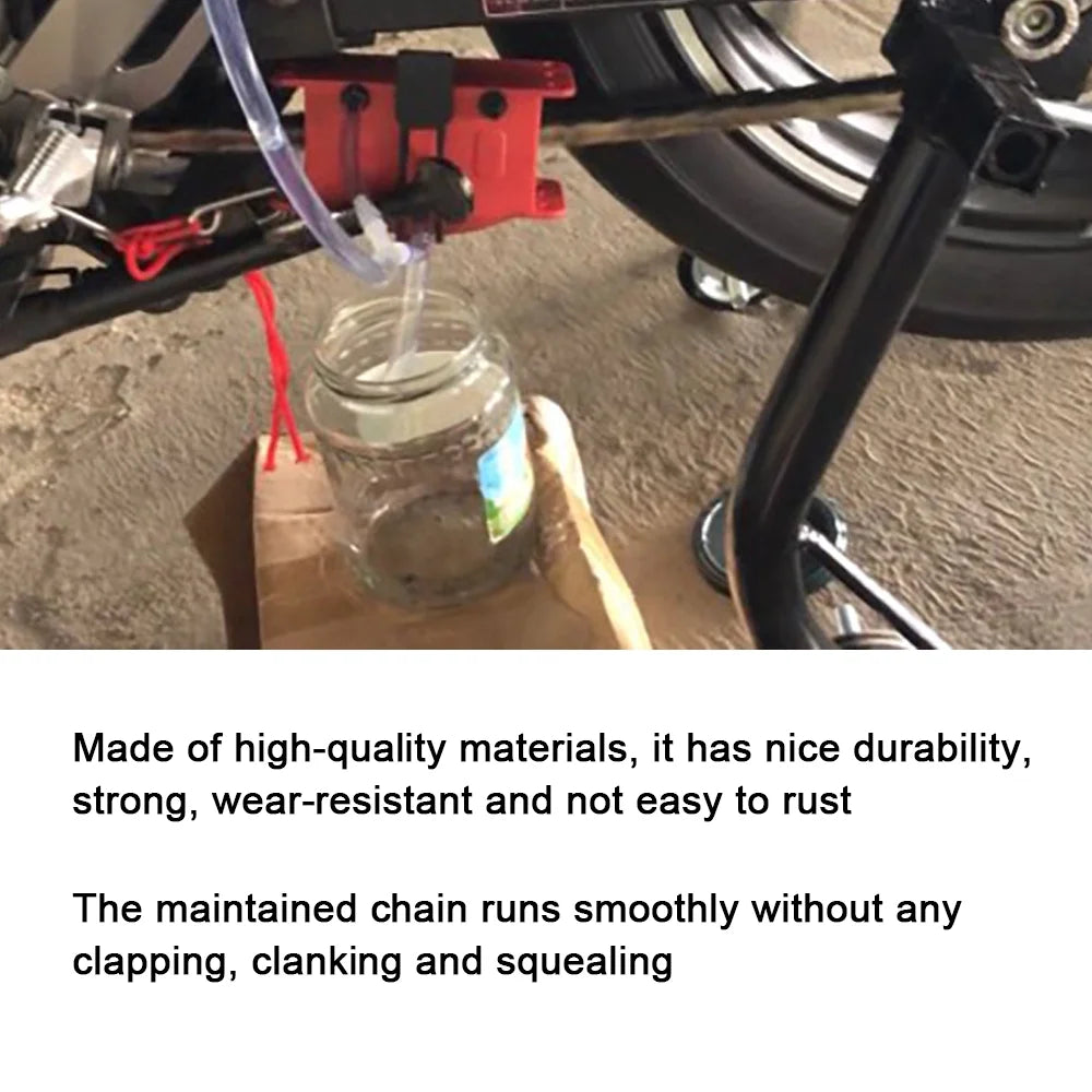 Motorcycle Chain Cleaning Kit with Brush and Lube Device N404741