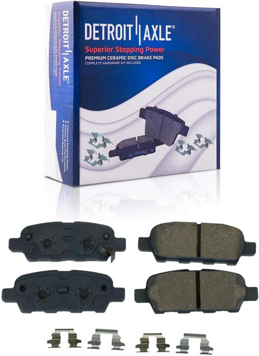 Front and Rear Drilled & Slotted Rotors and Brake Pads 10pc Set C3423