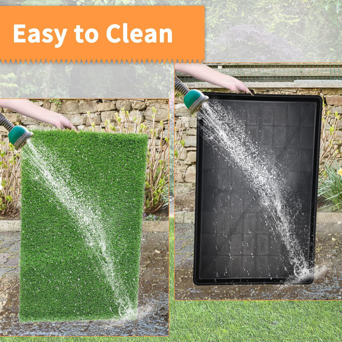 2-Pack Replacement Artificial Grass Pad with Drainage Holes N260257