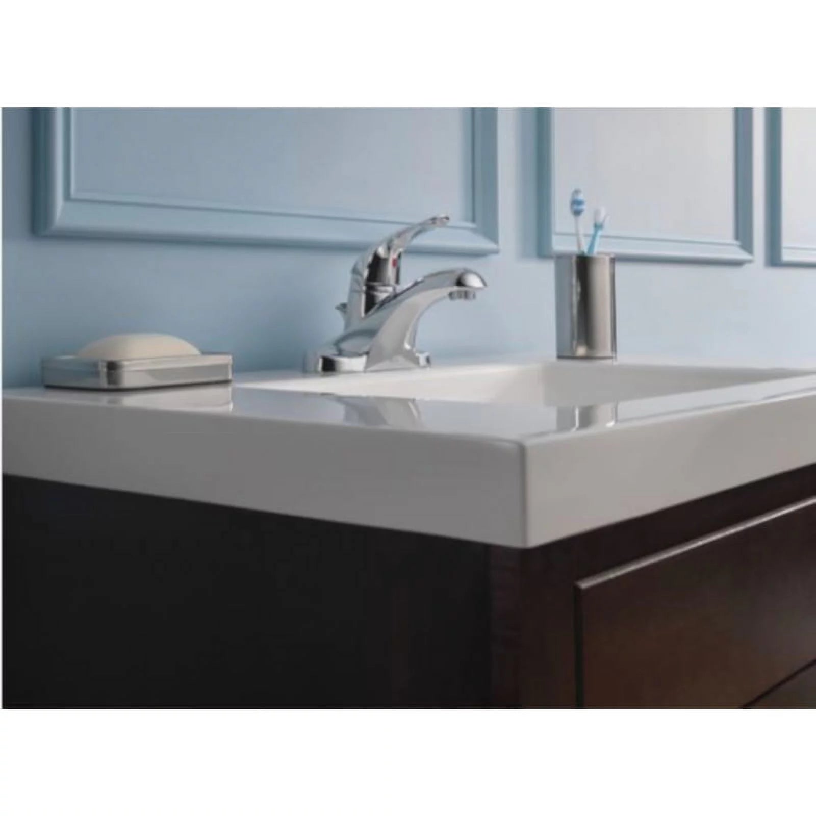 Chrome Single Handle Lavatory Pop-Up Faucet 4 in. G234