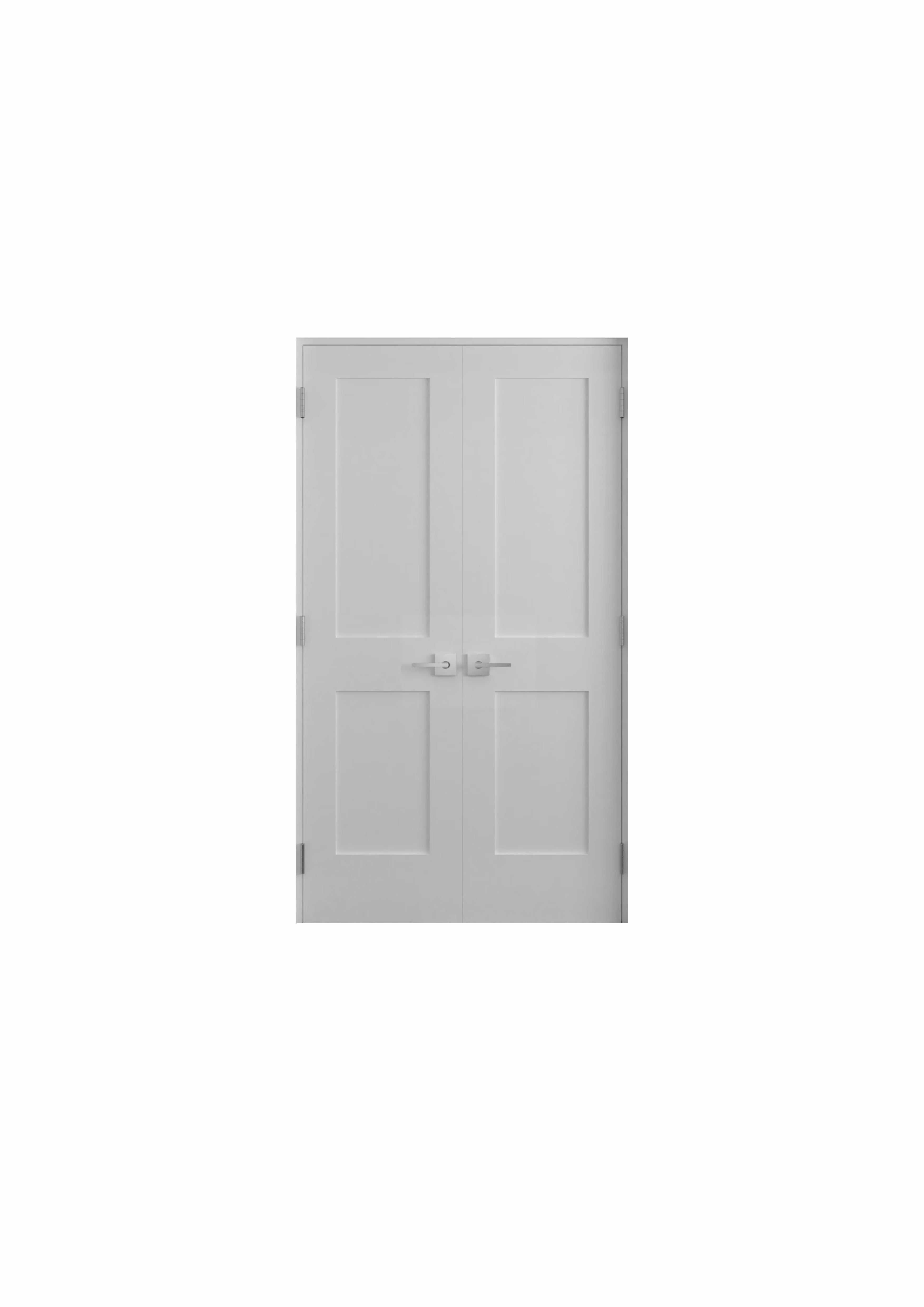 48 in. x 80 in. Solid Core Primed Double Prehung French Door E3376