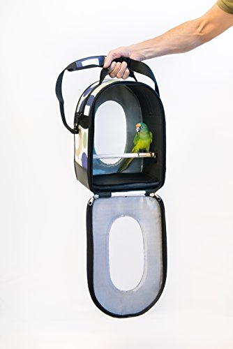 Soft Sided Bird Travel Carrier with Perch Small L548
