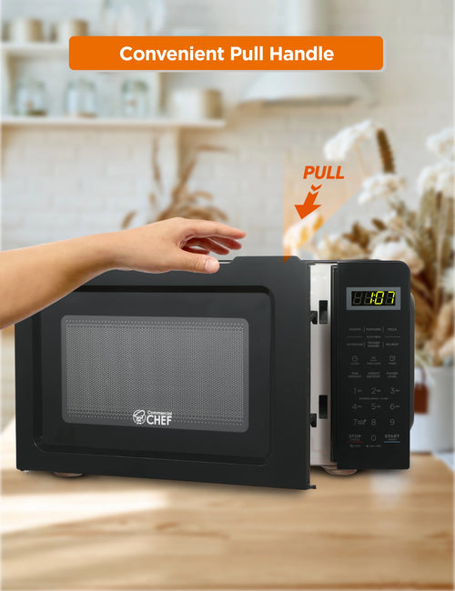 0.7 Cubic Feet 700 Watt Stainless Steel Microwave Oven M574