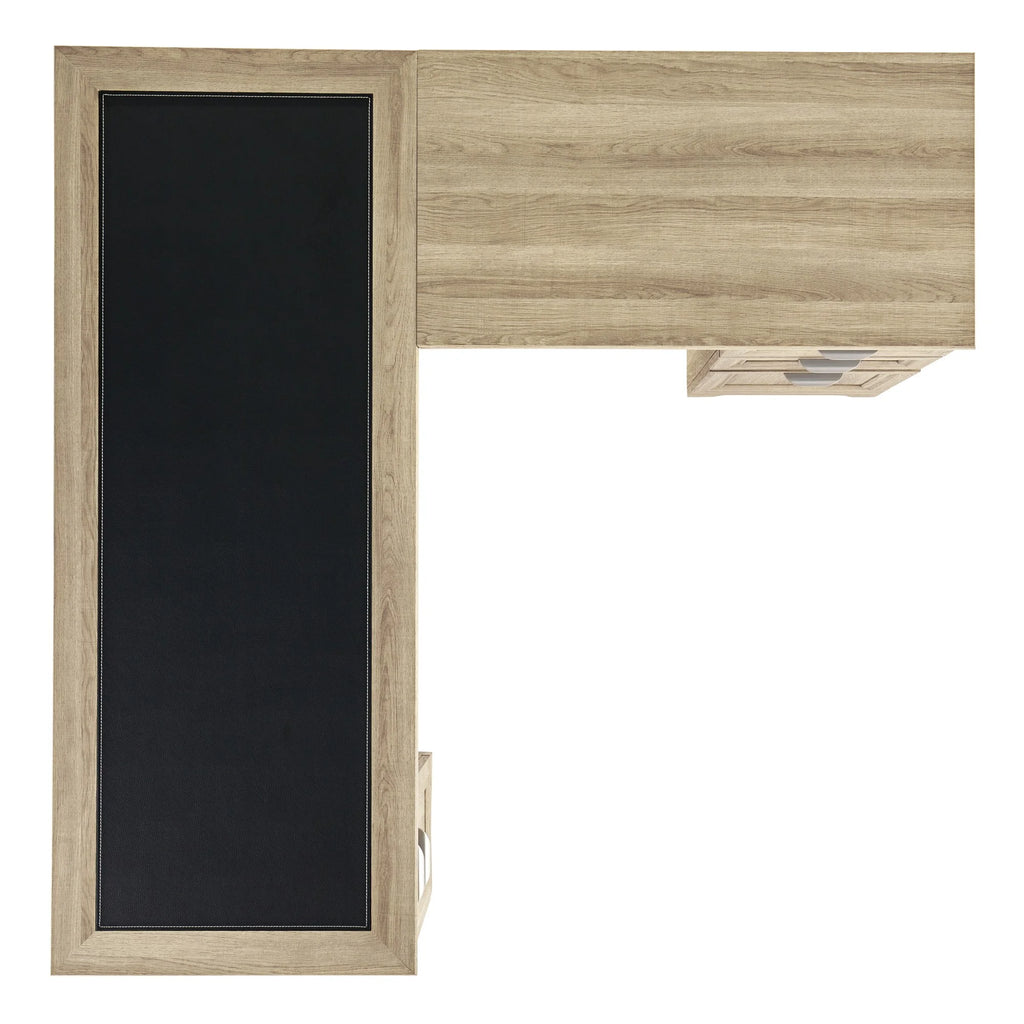 Blonde Ash L-Shape Corner Desk M8139