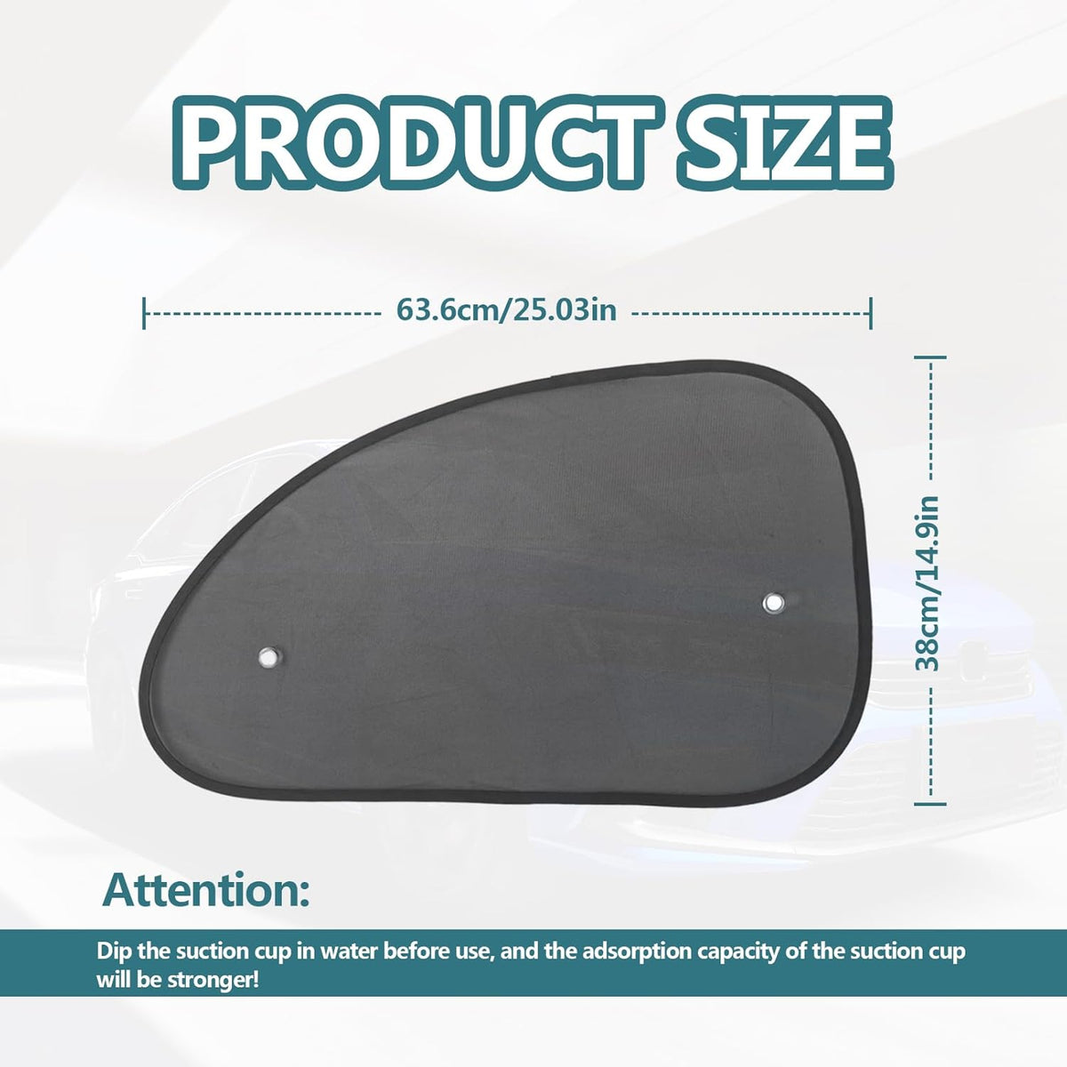 2PCS Universal Side Window Car Sun Shades (Large) M89433