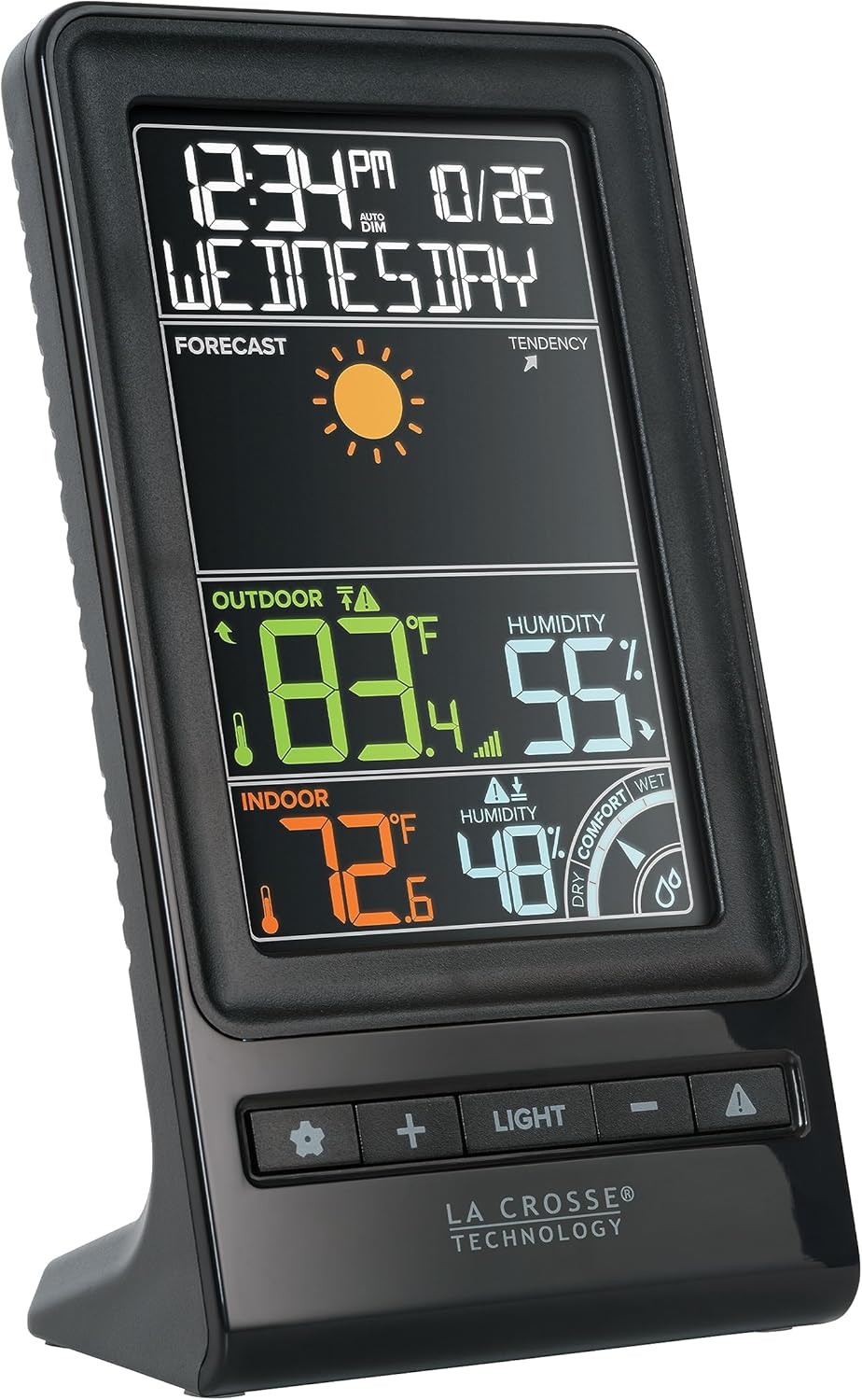 Black Digital Wireless Forecast Station Y7630