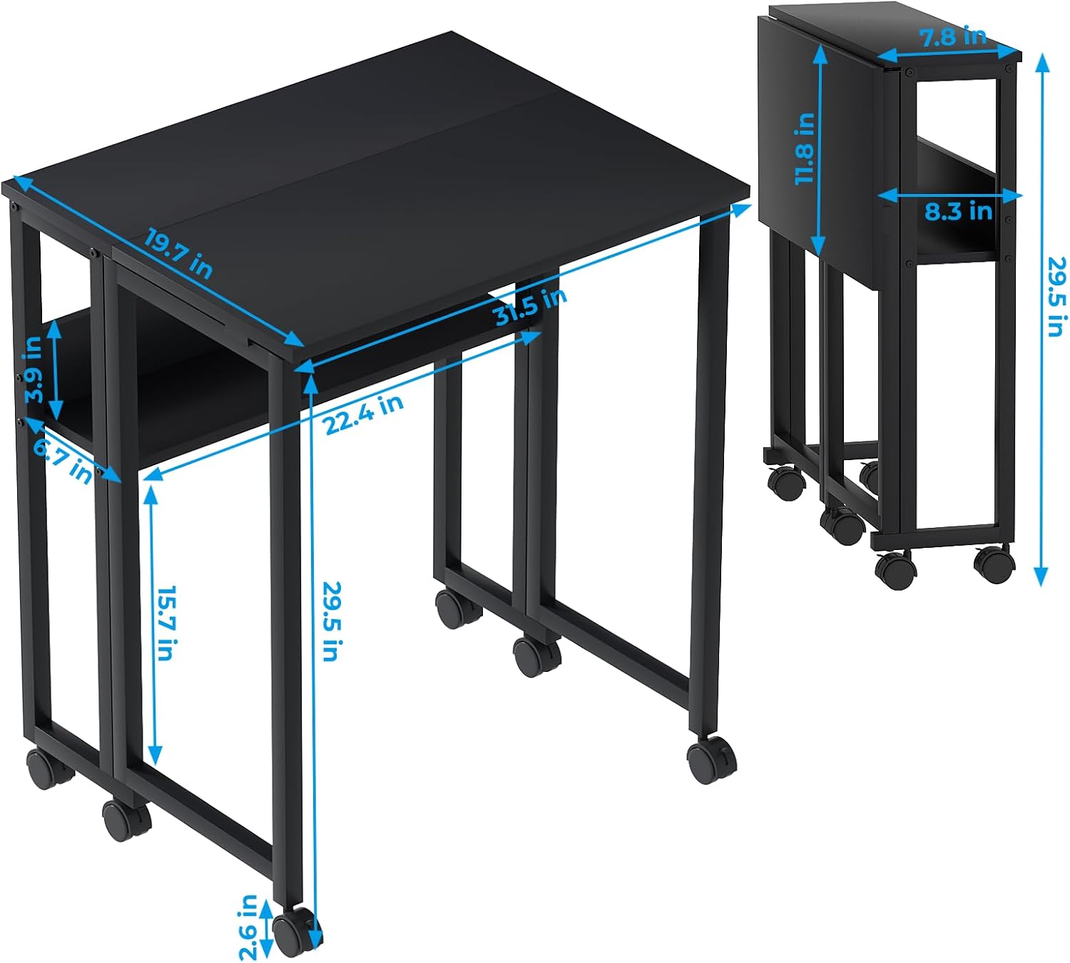 Folding Desk with Drawers I80082