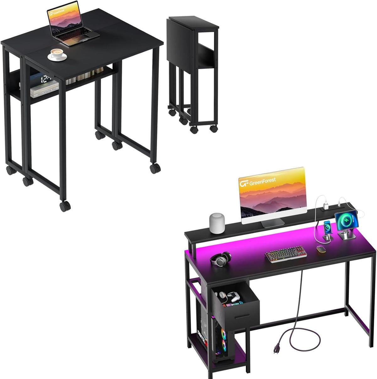 Folding Desk with Drawers I80082