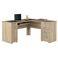 Blonde Ash L-Shape Corner Desk M8139