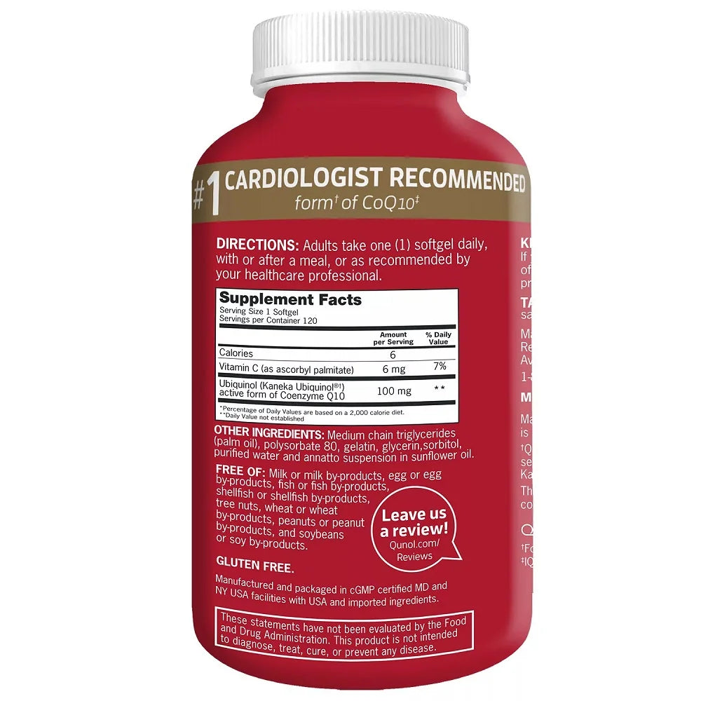 100 mg CoQ10 120 Softgels X7366