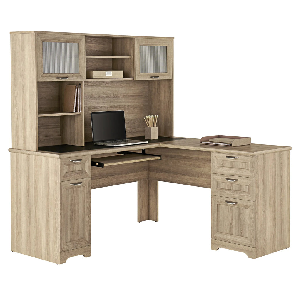 Blonde Ash L-Shape Corner Desk M8139