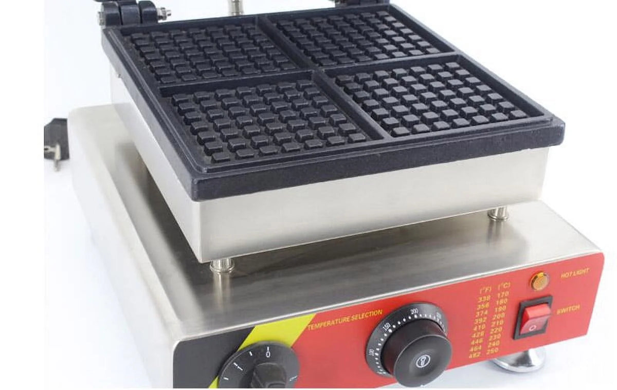Square Waffle Baker Machine Nonstick Muffin Maker 4PCS R358
