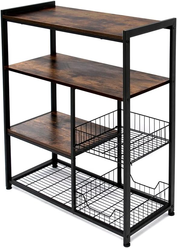 Kitchen Cart with Bottle Holder W335