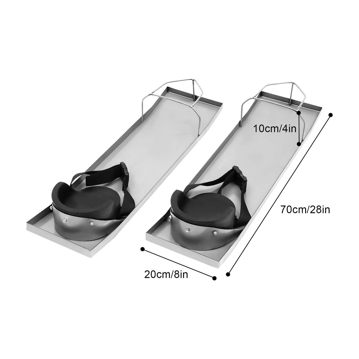 Concrete Knee Boards 28" x 8" with Fixing Strap & Toe Bracket N4726