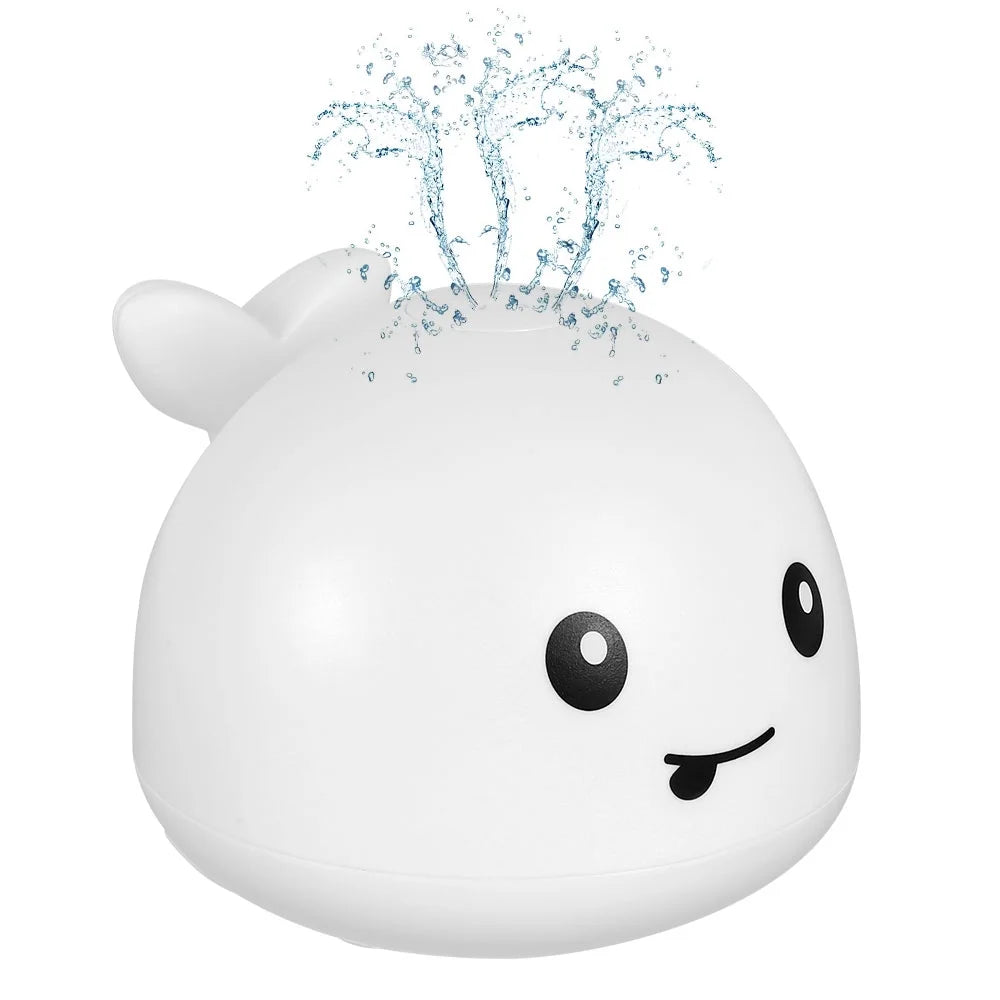 Baby Bath Toy Light up Whale Bath Toy 2 in 1 Induction Water Spray Toy Automatic Sprinkler Bathtub Toy F121850