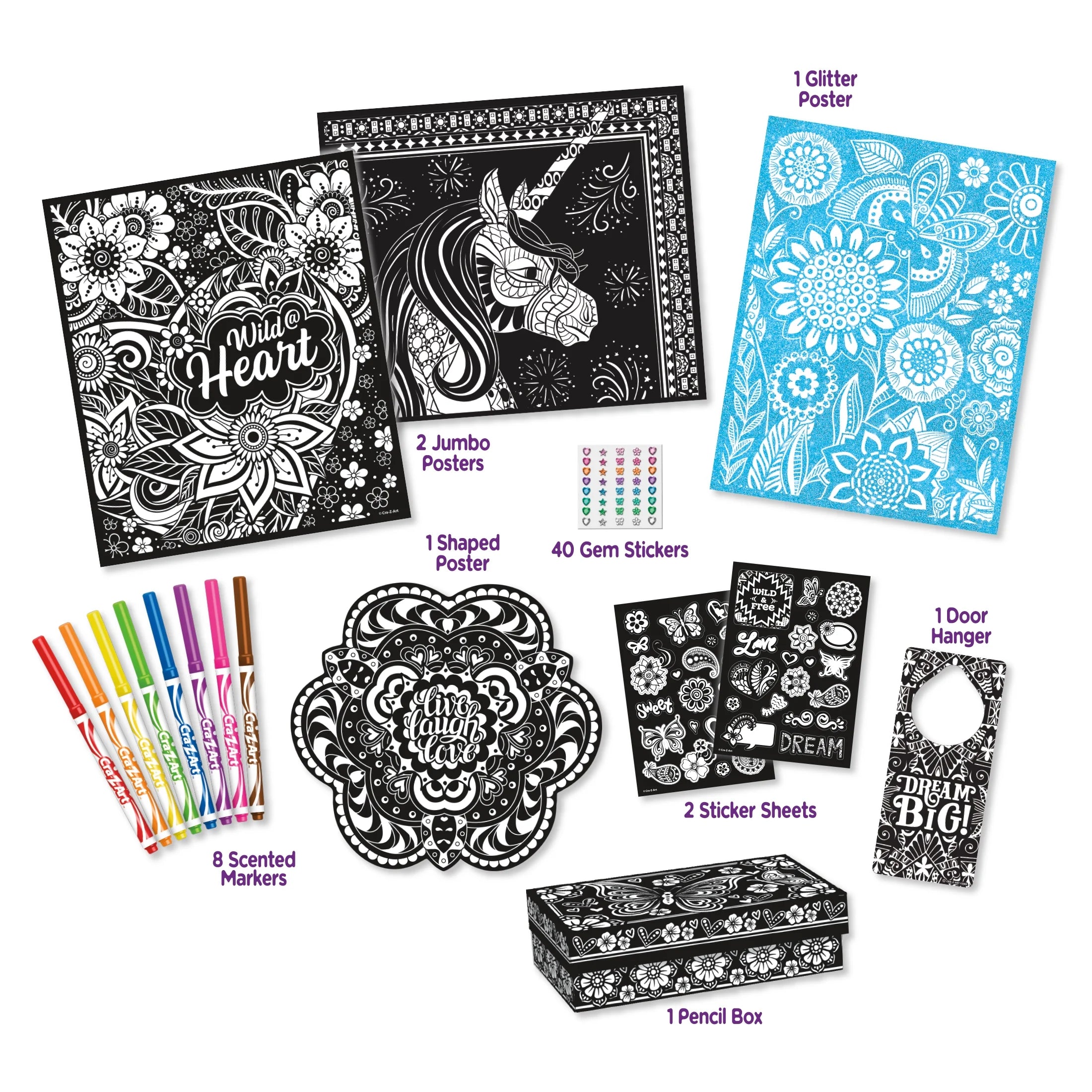 Velvet Brite Creative Coloring Set X31003