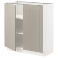 White Base Cabinet with Shelves and 2 Doors Z9982