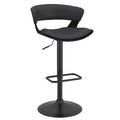 Charcoal & Black Adjustable Air Lift Stool G1457