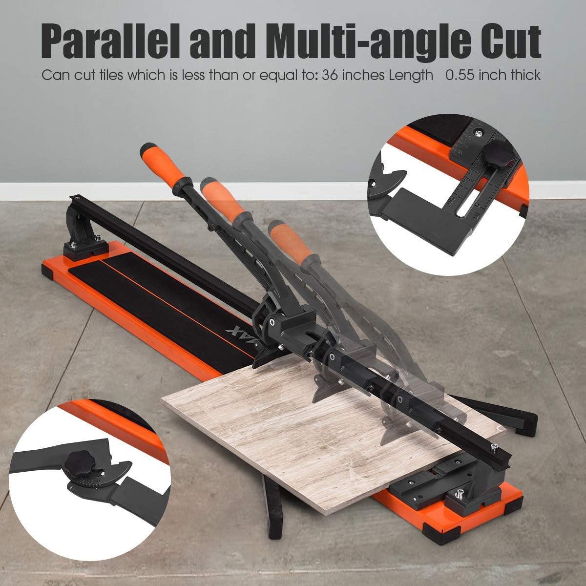 36-Inch Manual Tile Cutter with Tungsten Carbide Cutting Wheel L483790