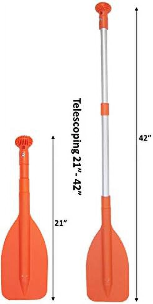 Set Of 2 Mini Telescopic 21'' - 42'' Paddle Orange K662366
