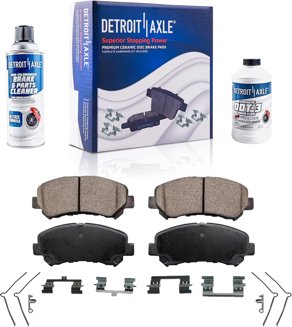 Front and Rear Drilled & Slotted Rotors and Brake Pads 10pc Set C3423